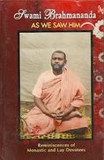 Swami Brahmananda As We Saw Him