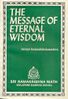 The Message Of Eternal Wisdom