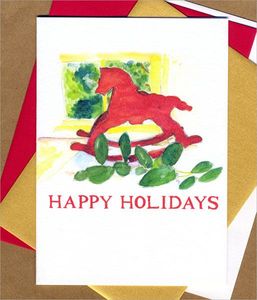 Rocking Horse Holiday Card