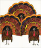 Triple Turkey note card