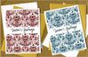 Season's Greetings Damask Note Card
