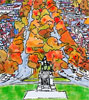 Monument Avenue, Richmond, VA in the Fall (box of 8 large note cards)