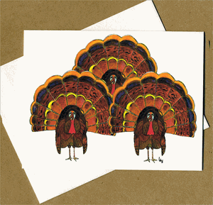 Triple Turkey note card