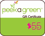 peek a green $55 gift certificate peek a green $55 gift certificate
