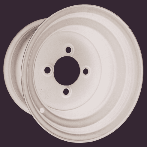 10"  Black Steel Wheel (3:4 Offset)
