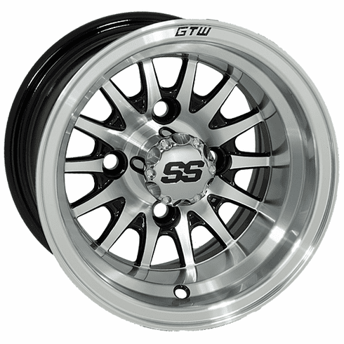 10"  GTW Medusa Black with Machined Accents Wheel