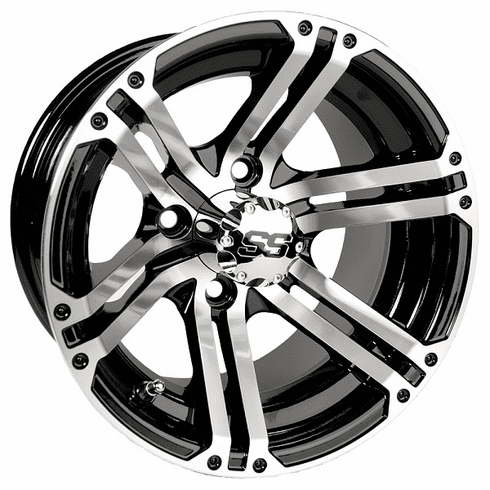 10" GTW Specter Black with Machined Accents Wheel