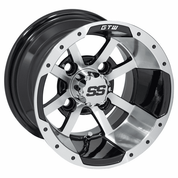 10"  GTW Storm Trooper Black with Machined Accents Wheel