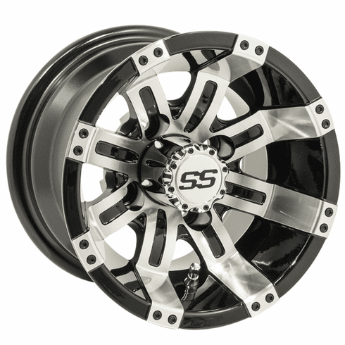 10"  GTW Tempest Black with Machined Accents Wheel