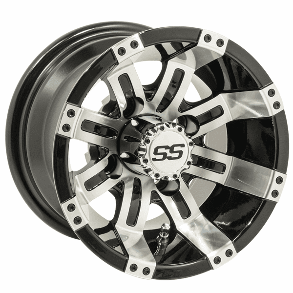 10"  GTW Tempest Black with Machined Accents Wheel