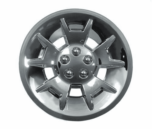10"  Silver Metallic Demon Wheel Cover