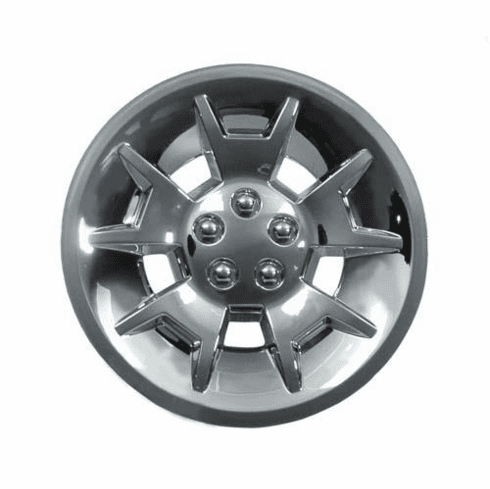 10"  Silver Metallic Demon Wheel Cover
