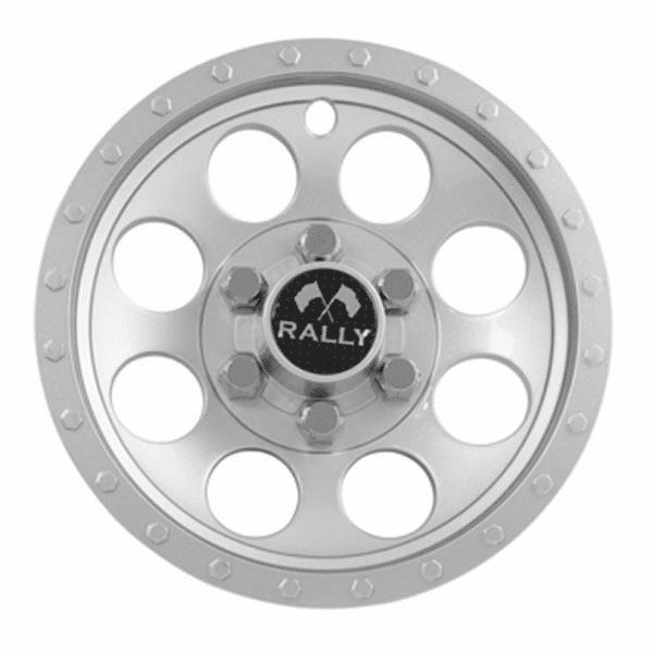 10"  Silver Metallic Rally Wheel Cover