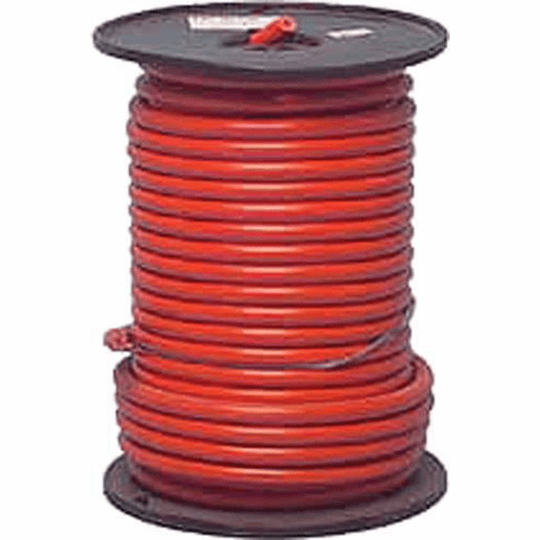 100' Spool 4-Gauge x 49-Strand Red Cable