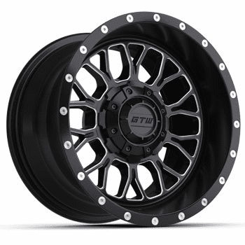 12"  GTW Helix Black & Machined Wheel