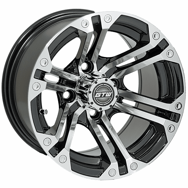 12"  GTW Specter Black with Machined Accents Wheel