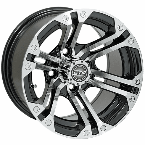 12"  GTW Specter Black with Machined Accents Wheel