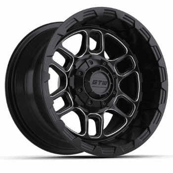 12"  GTW Titan Black & Machined Wheel
