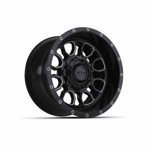 12"  GTW Volt Black & Machined Wheel