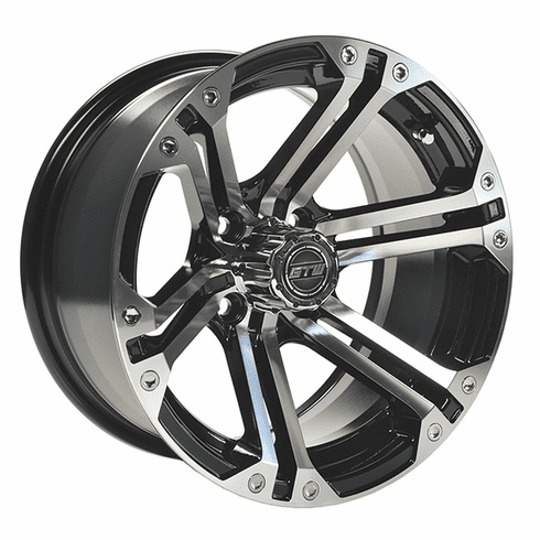 14"  GTW Specter Black with Machined Accents Wheel
