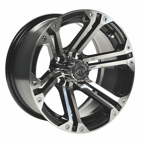 14"  GTW Specter Black with Machined Accents Wheel