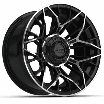 14"  GTW Stellar Black with Machined Accents Wheel