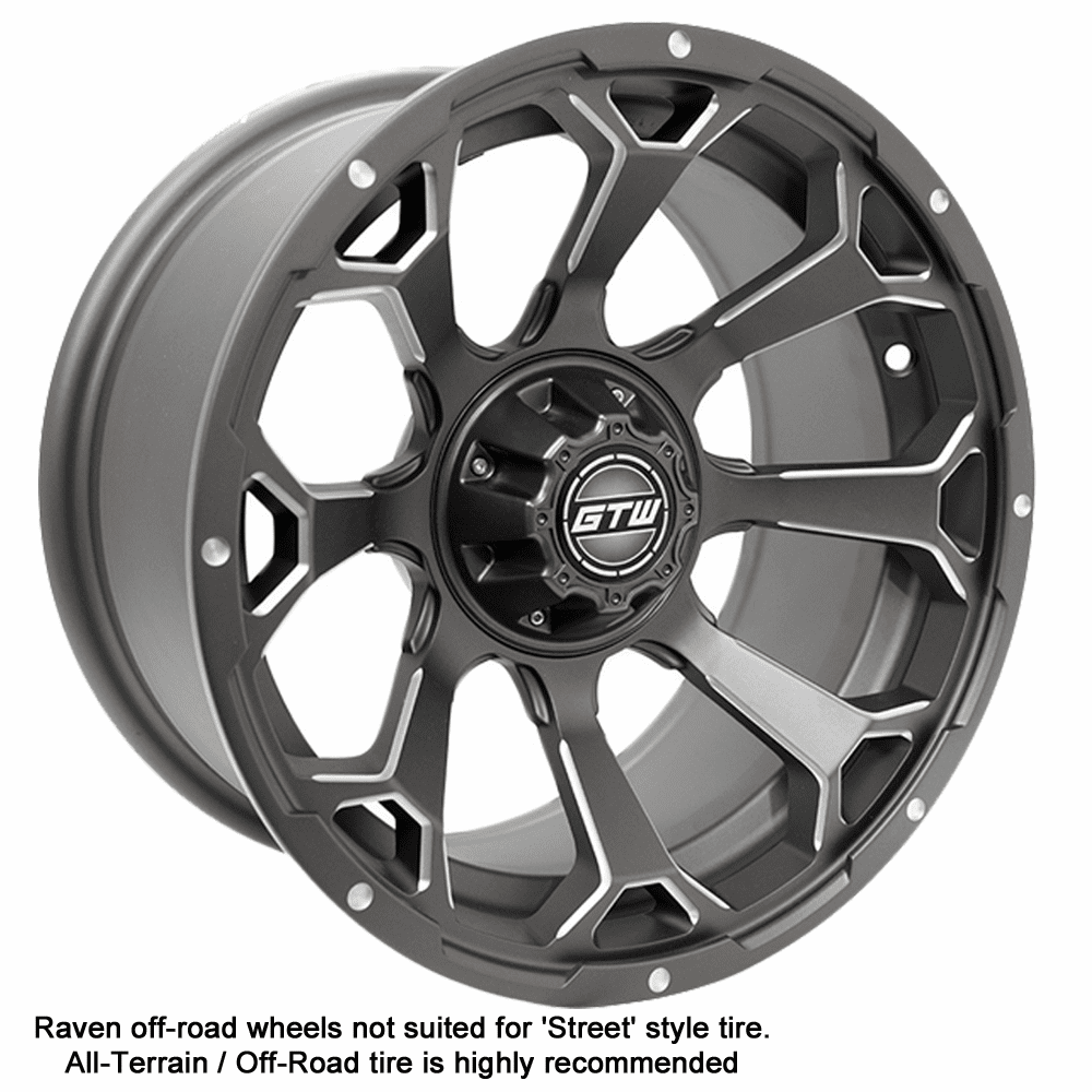 14x7 GTW Raven Off-Road Matte Grey Wheel