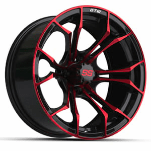 15"  GTW Spyder Wheel Black with Red