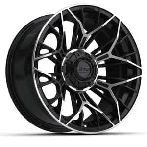 15"  GTW Stellar Black with Machined Accents Wheel