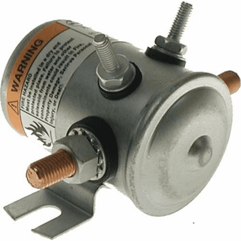 24-Volt 24V, 4 Terminal Solenoid With Copper Contacts. Short Housing