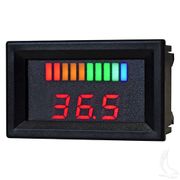 36 Volt Digital Voltage Display Charge Meter, Horizontal