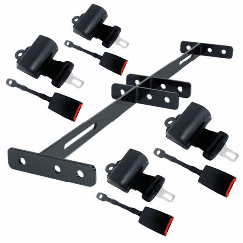 4-Passenger Retractable Seat Belt Kit (Universal)