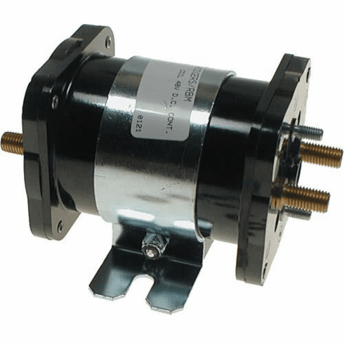48-Volt 48V, 6 Terminal Solenoid With Silver Contacts. Heavy Duty 200A Continuous, 600A Peak