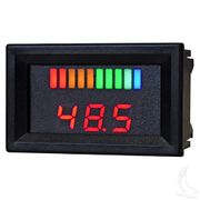 48 Volt Digital Voltage Display Charge Meter, Horizontal