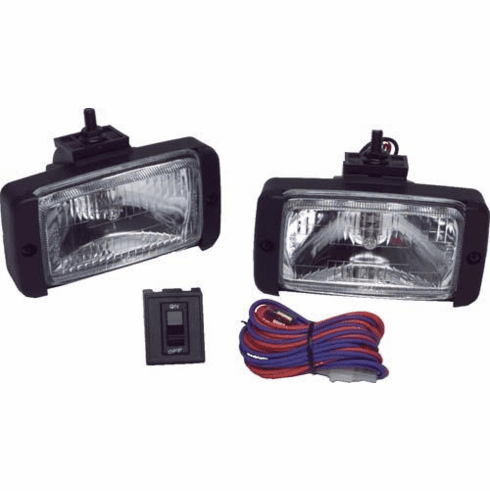 55 Watt. 12-Volt Halogen Headlight Set (Black Housing)