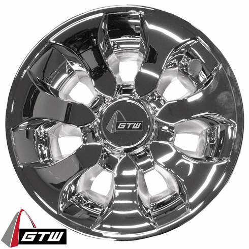 8" GTW Drifter Silver Wheel Cover (Universal Fit)