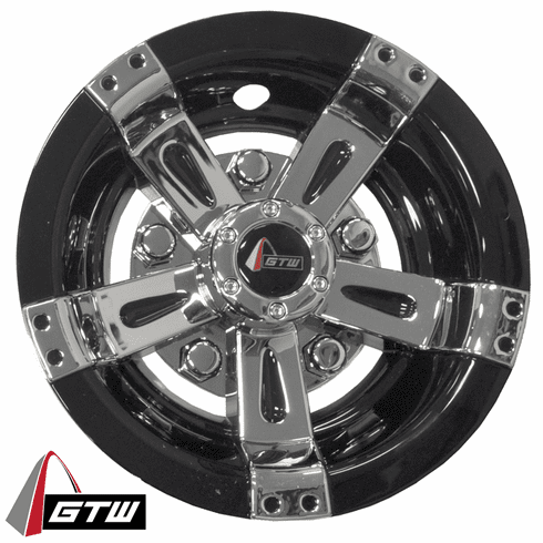8"  GTW Maverick Black & Chrome Wheel Cover (Universal Fit)
