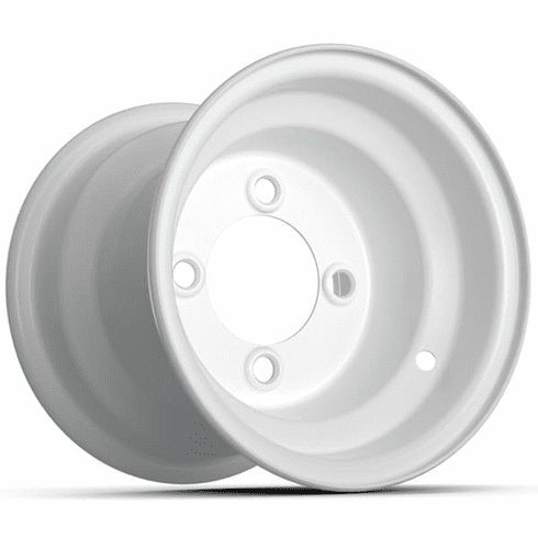 8"  GTW White Steel Wheel (Centered)