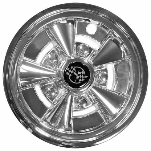8"  Rally Classic Chrome Wheel Cover (Universal Fit)