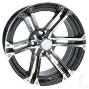 AC568, Machined Gloss Black, 15 x 6 ET-25