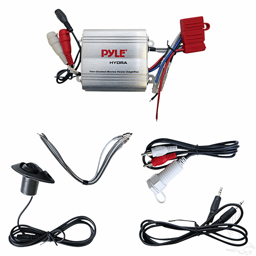 Amplifier, w/ Dash Control, 100 Watt, Marine Grade