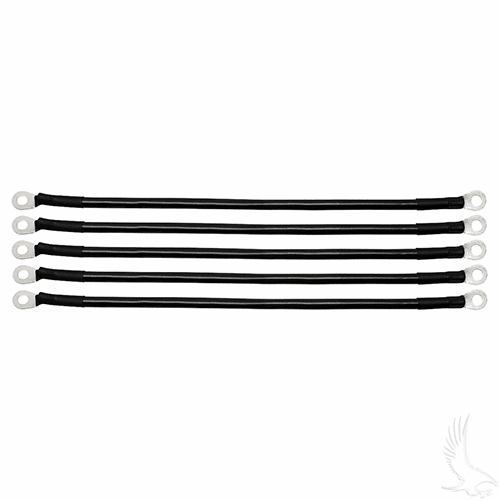 Battery Cable, BAG OF 5, 14" 4 Gauge Black