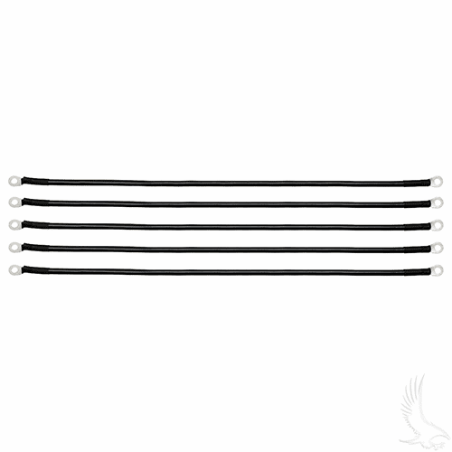 Battery Cable, BAG OF 5, 23" 4 Gauge Black