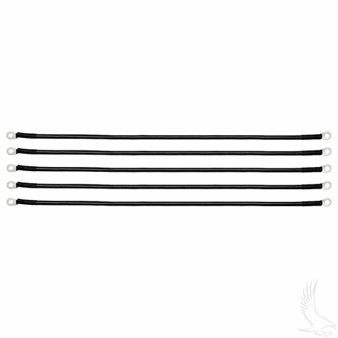 Battery Cable, BAG OF 5, 23" 4 Gauge Black