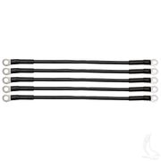 Battery Cable, PACK OF 5, 12" 6 Gauge Black