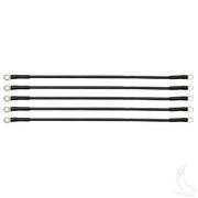 Battery Cable, PACK OF 5, 18" 6 Gauge Black