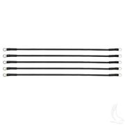Battery Cable, PACK OF 5, 21" 6 Gauge Black