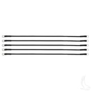 Battery Cable, PACK OF 5, 23" 6 Gauge Black