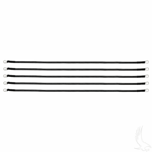 Battery Cable, PACK OF 5, 26" 4 Gauge Black