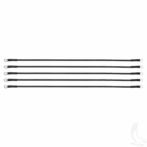 Battery Cable, PACK OF 5, 26" 6 Gauge Black